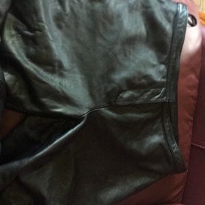 Black leather pants size 12